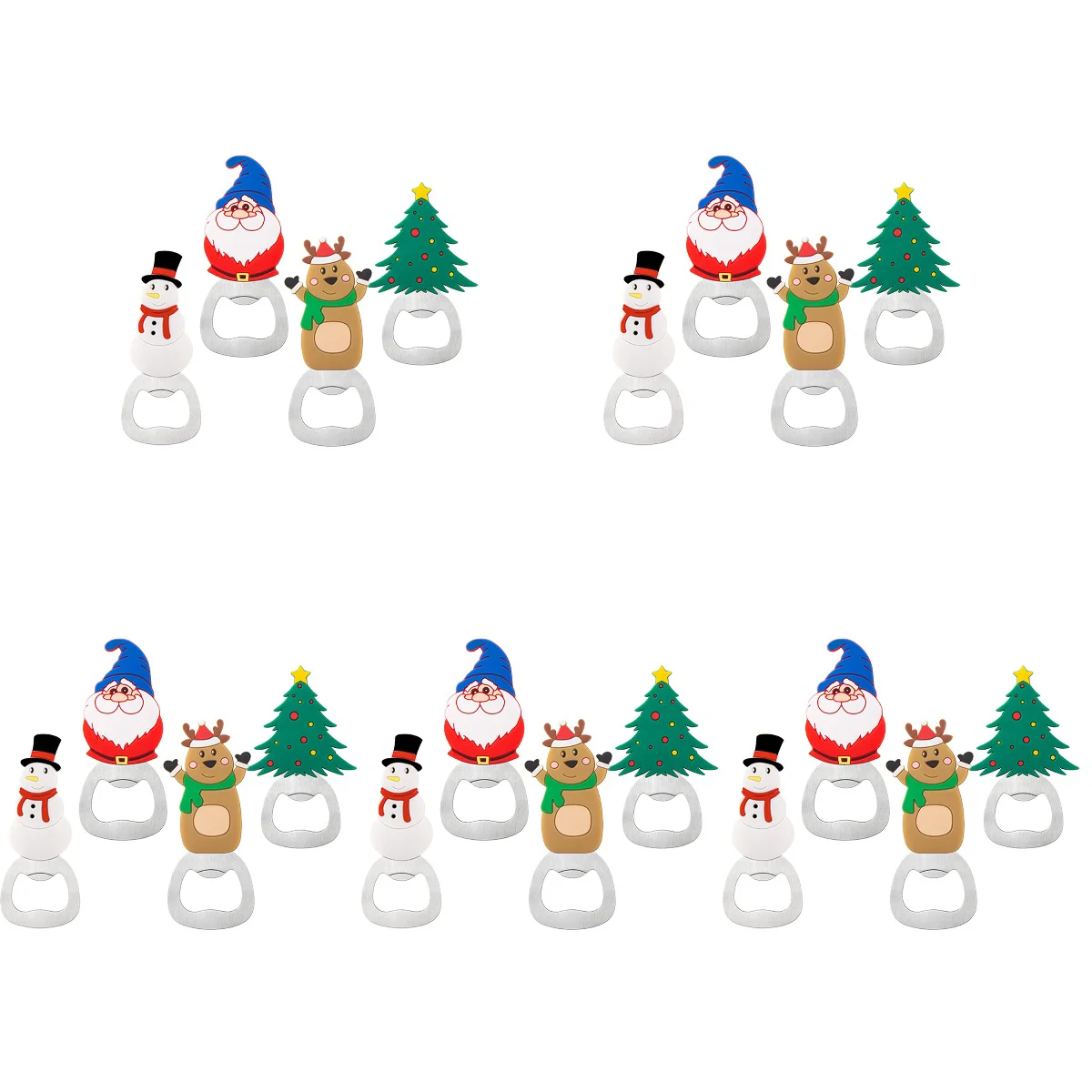 

20 Christmas Multifunctional Cartoon Openers Opener Camping Bottle Opening Tool for Christmas Home Kitchen