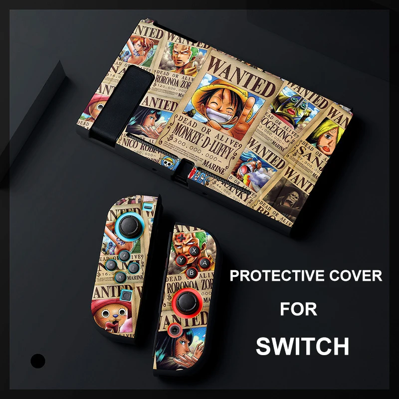 

Japanese Anime One Piece Naruto Akatsuki TPU Soft Case for Nintendo Switch Game Console Controller NS JoyCon Gaming Accessories