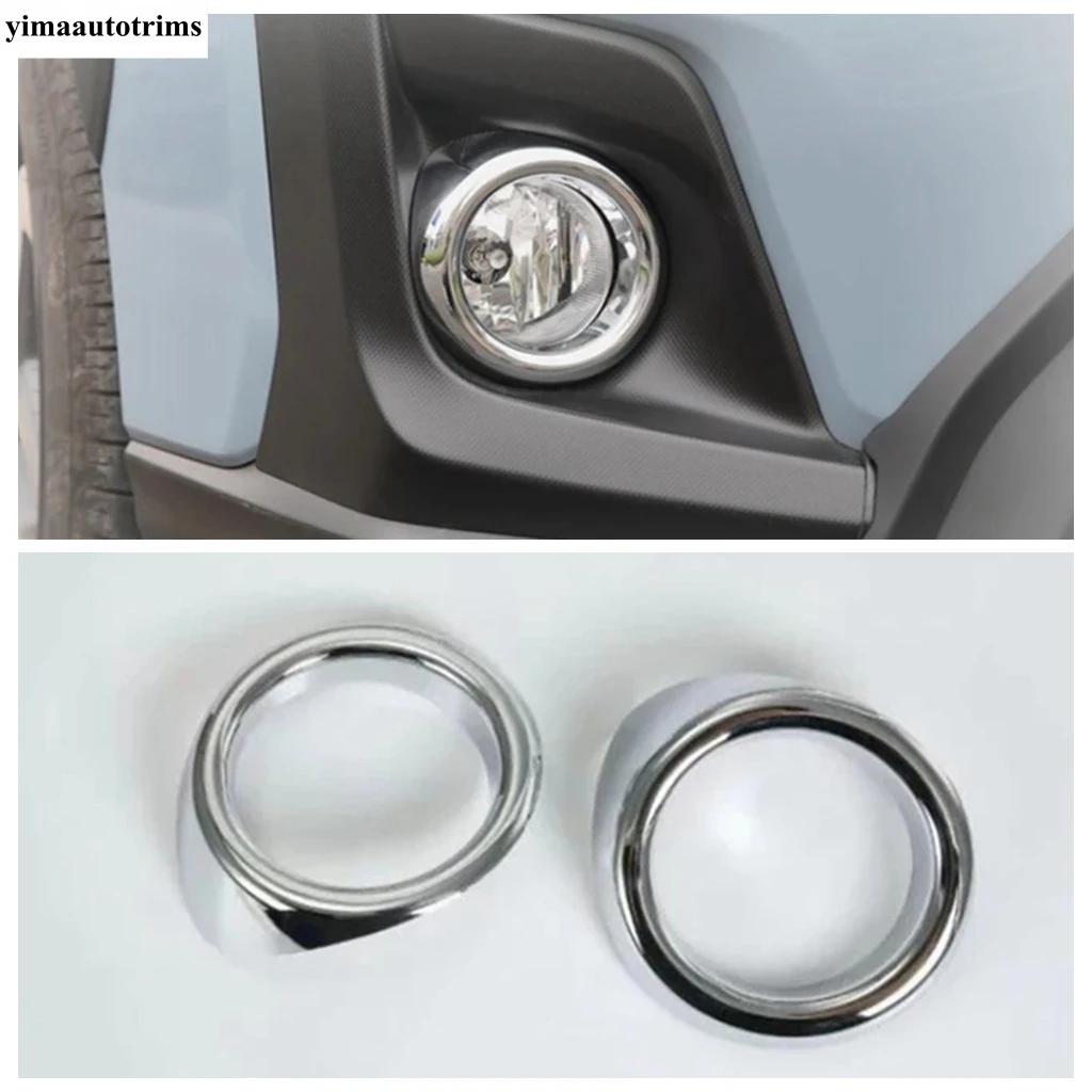 

2 шт. передние противотуманные фары, защитные декоративные накладки для Subaru XV Crosstrek 2017 2018 2019, ABS Chrome, аксессуары