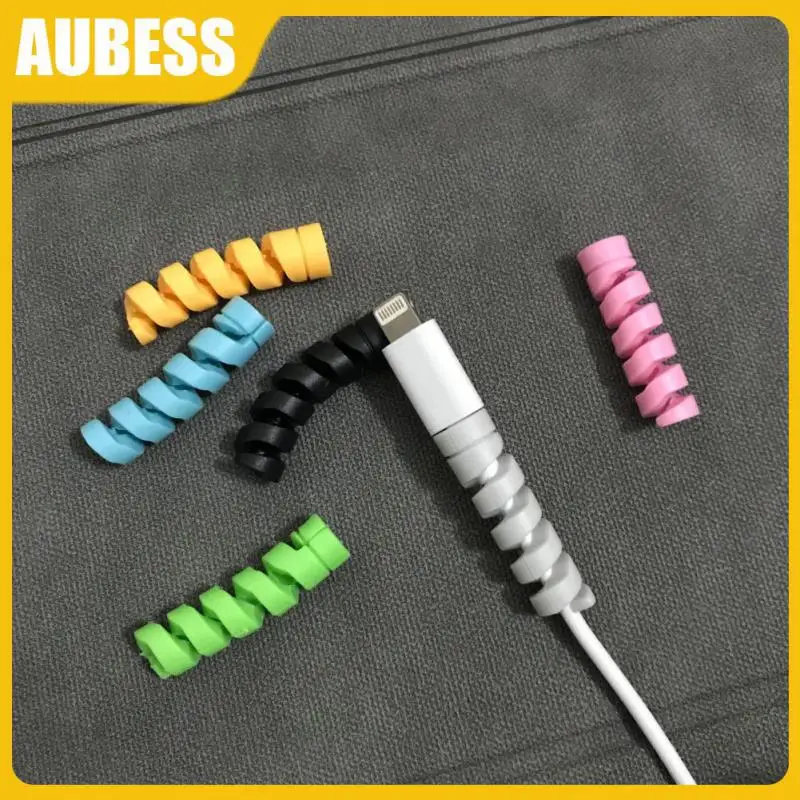 

Universal Phone Charger Saver Cable Winder Clip Cable Holder Ties Cable Organizer Plastic Charging Cable Protector Portable