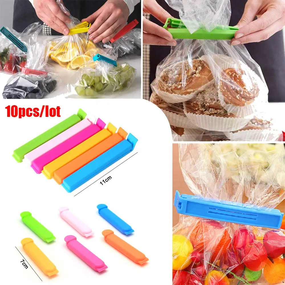

Plastic Home Snack Bag Portable Sealing Clips Clamp Food Storage Sealer