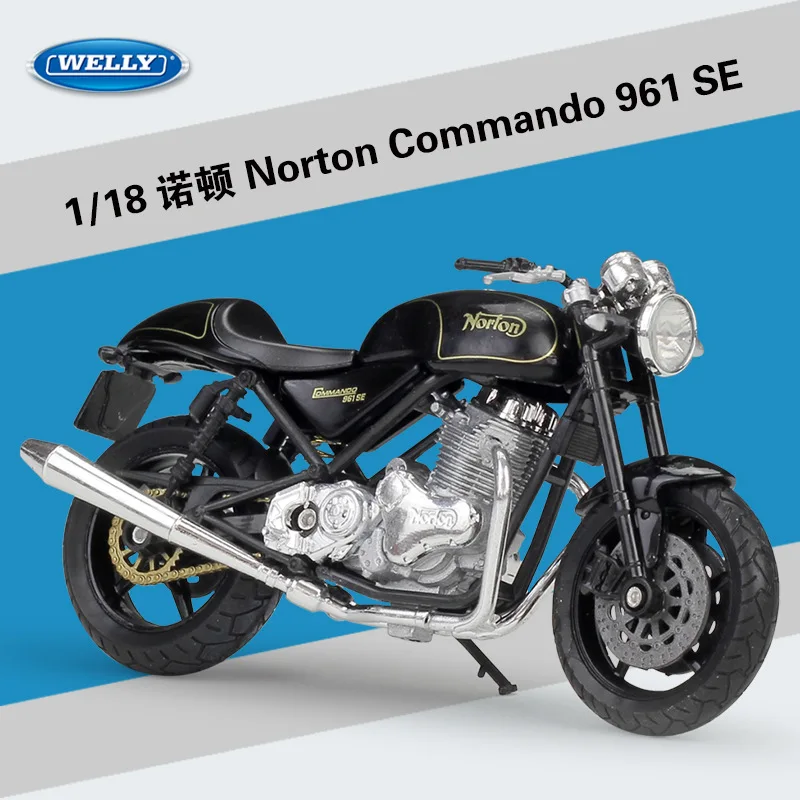 

WELLY 1:18 Norton Commando 961 SE Motorcycle Metal Model Toys For Children Birthday Gift Toys Collection B353