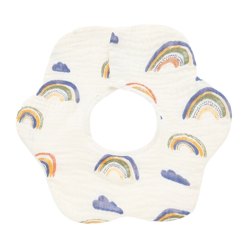 

15 Colors Baby Muslin Scarf Bib Adjustable Baby Bib for Boys and Girls Multipurpose Scarf Bib for Teething and Drooling QX2D