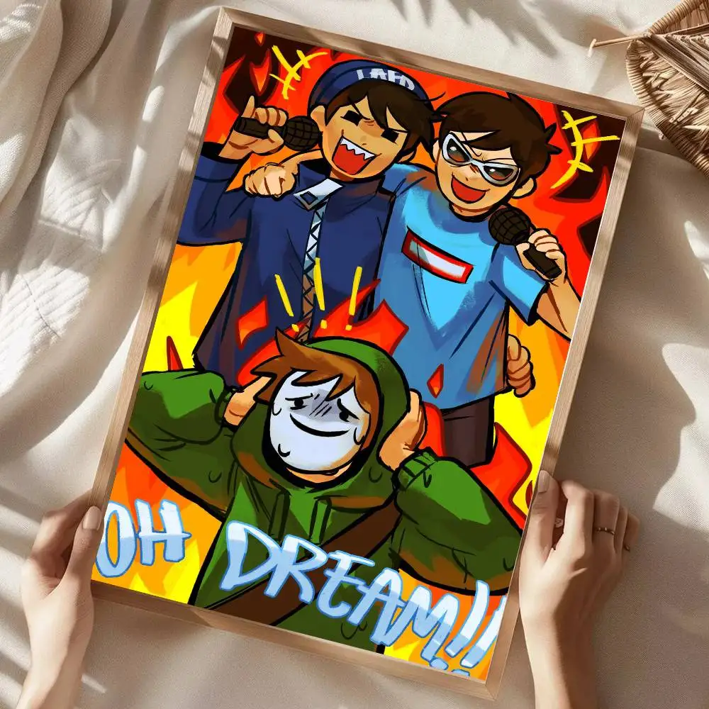 Аниме-постеры D-Dream SMP: водонепроницаемые наклейки для стен, эстетичное украшение для дома, гостиной, спальни, бара (art.: 3920dbed07f02) - 3920dbed07f02