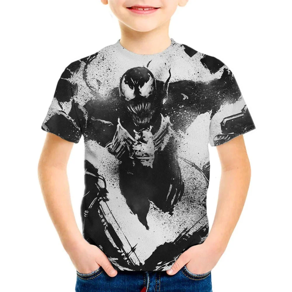 

Superhero T-Shirts Venom Cartoon Movie 3D Print Streetwear Men Women Casual Fashion Oversized T Shirt Kids Tees Tops Clothing