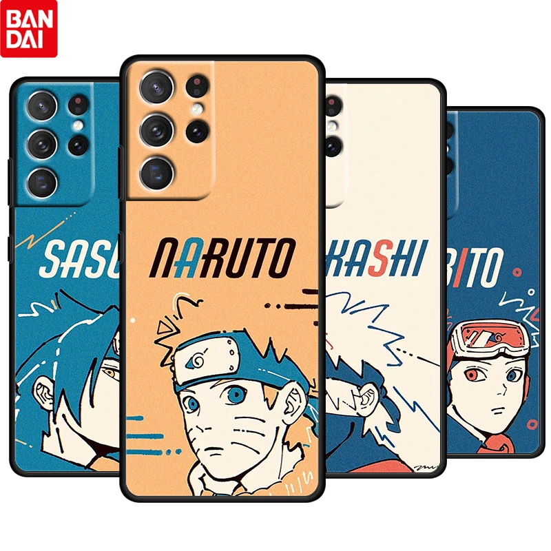 

Hot Anime Naruto Sasuke For Samsung Galaxy S22 S21 S20 Ultra Plus Pro S10 S9 S8 S7 4G 5G Soft TPU Black Phone Case Funda Cover