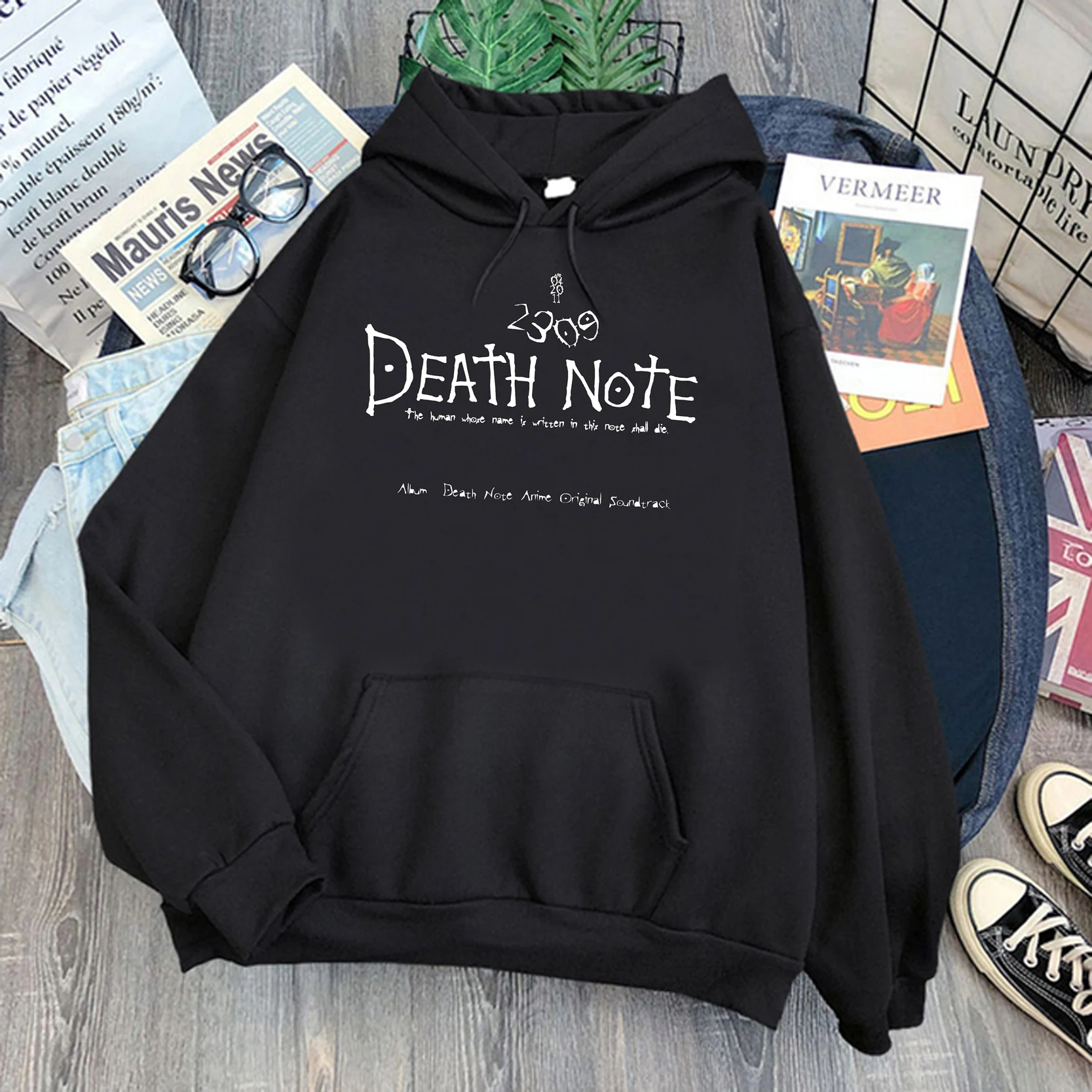 Толстовка мужская с капюшоном из японского аниме коллекции Death Note | Мужская