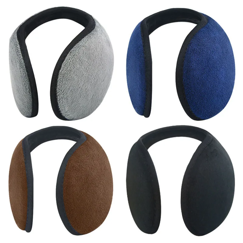 

The New Fashion Winter Men and Women Cold Protection Earmuffs Solid Color PracticalKeep Warm Plush Aldult Ear Mask Wholesale