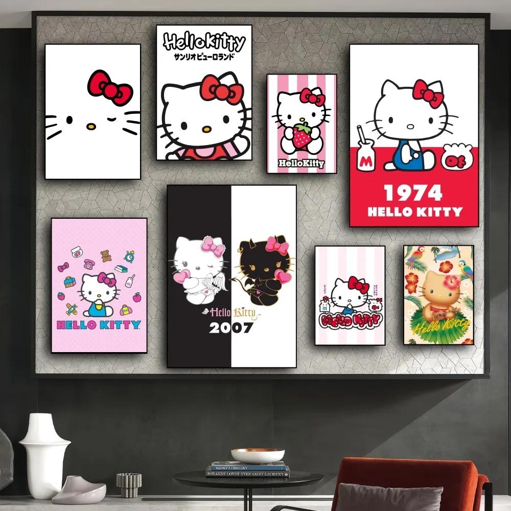 MINISO Sanrio Hello Kitty постер настенные картины для украшения гостиной