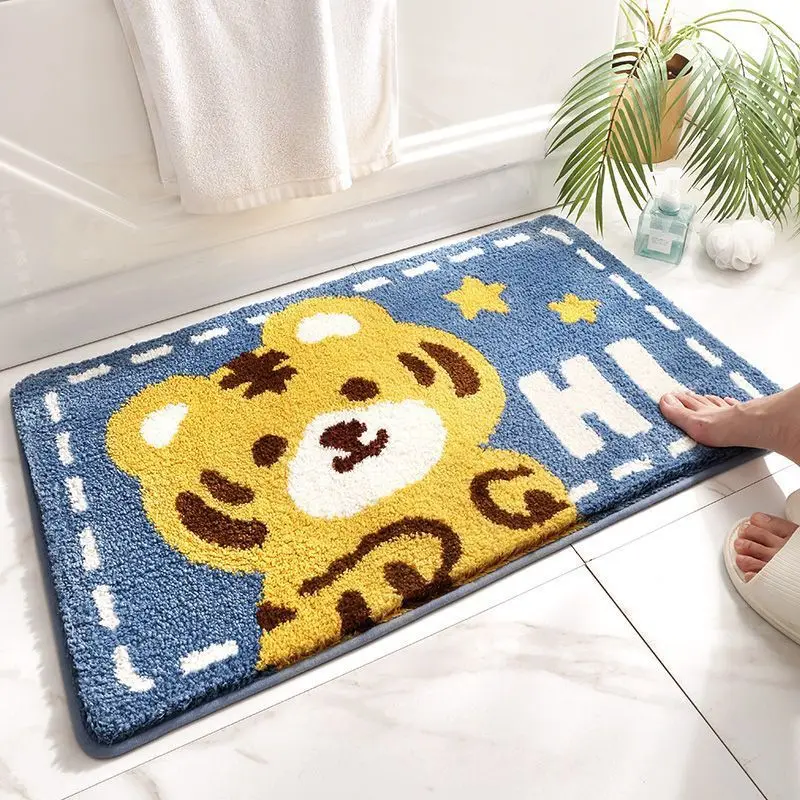 VIKAMA плюшевый впитывающий коврик с милым животным дизайном для ванной комнаты