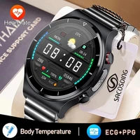 ecgppg new smart watch men heart rate blood pressure watch health fitness tracker ip68 waterproof smartwatch for xiaomi huawei