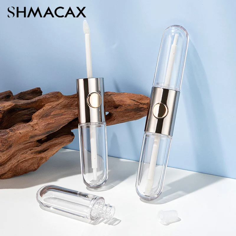 8 мл пустой тюбик для глазури губ овальный с двойной головкой упаковочные