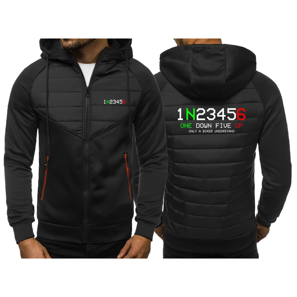

Biker 1n23456 Motorcycle 2022 Men's New Autumn Winter Zipper Hooded Jackets Cotton Coats Warmer Fashionable Printing Tracksuits