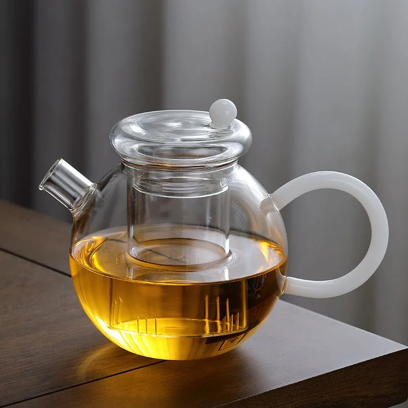 Набор термостойких чайников из боросиликатного стекла с ручкой