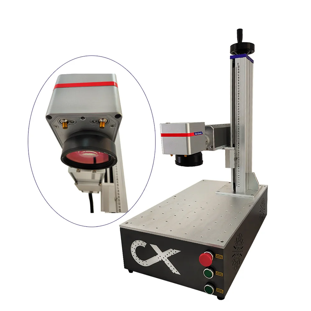 

Desktop Mini Optical Fiber Laser Engraving Machine Raycus Nameplate Marking Milling Equipments 50/30/20W Optional