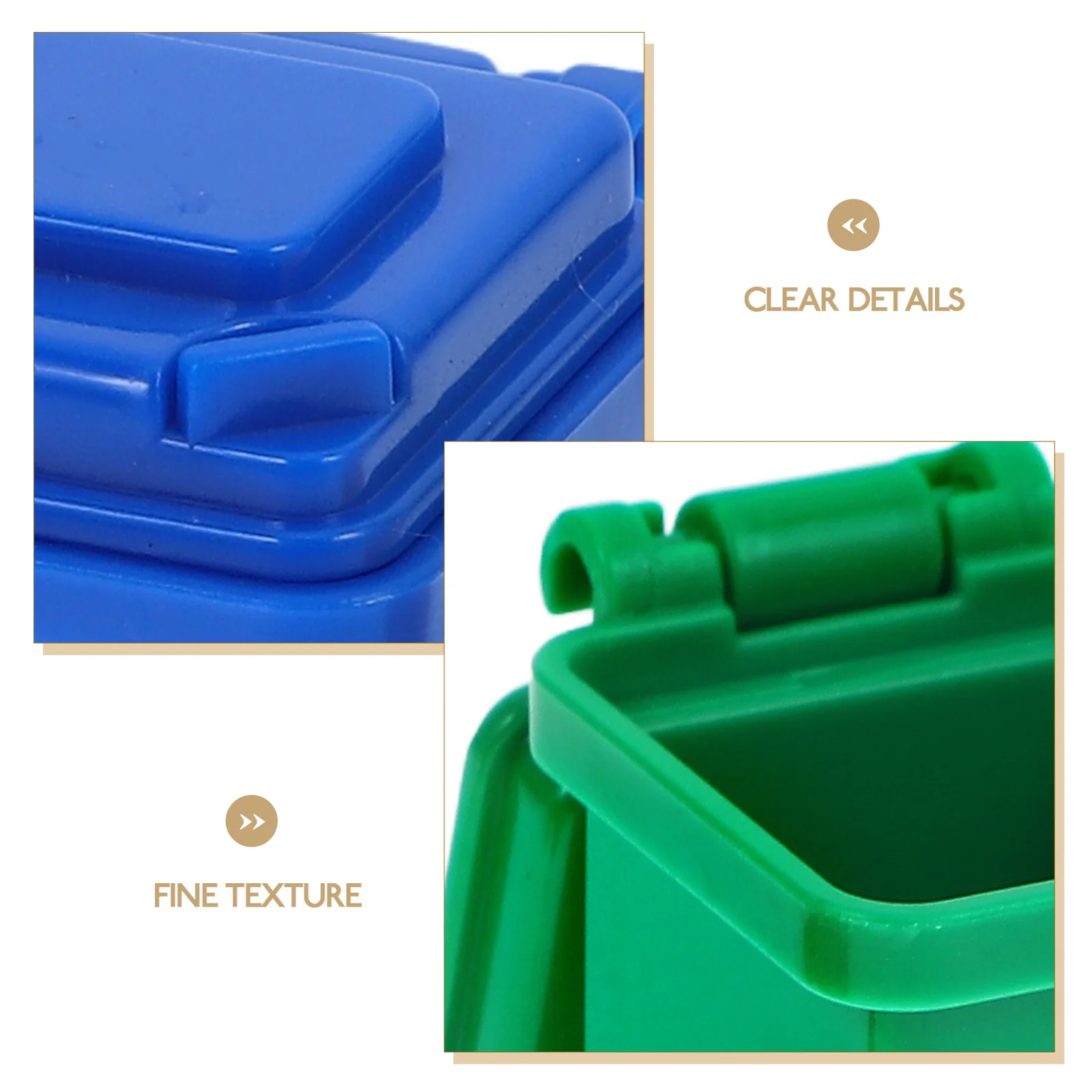 5 шт. мини-дрон мусорный бак маленький дом стол миниатюрная сцена модель для