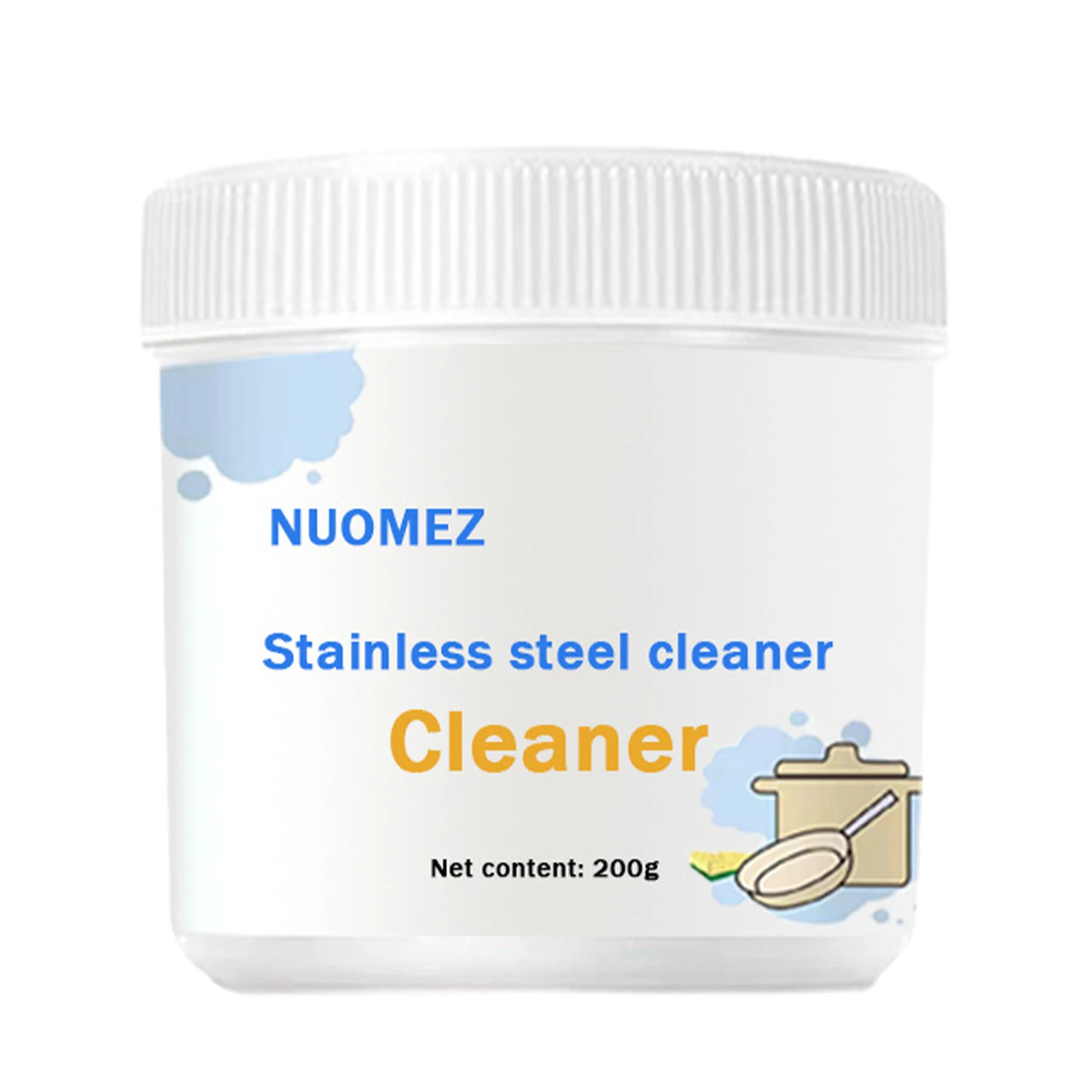 

Крем Для Очистки Кухни, средство для удаления пятен с помощью масла, мощная паста для очистки из нержавеющей стали, безопасная и безвредная ...