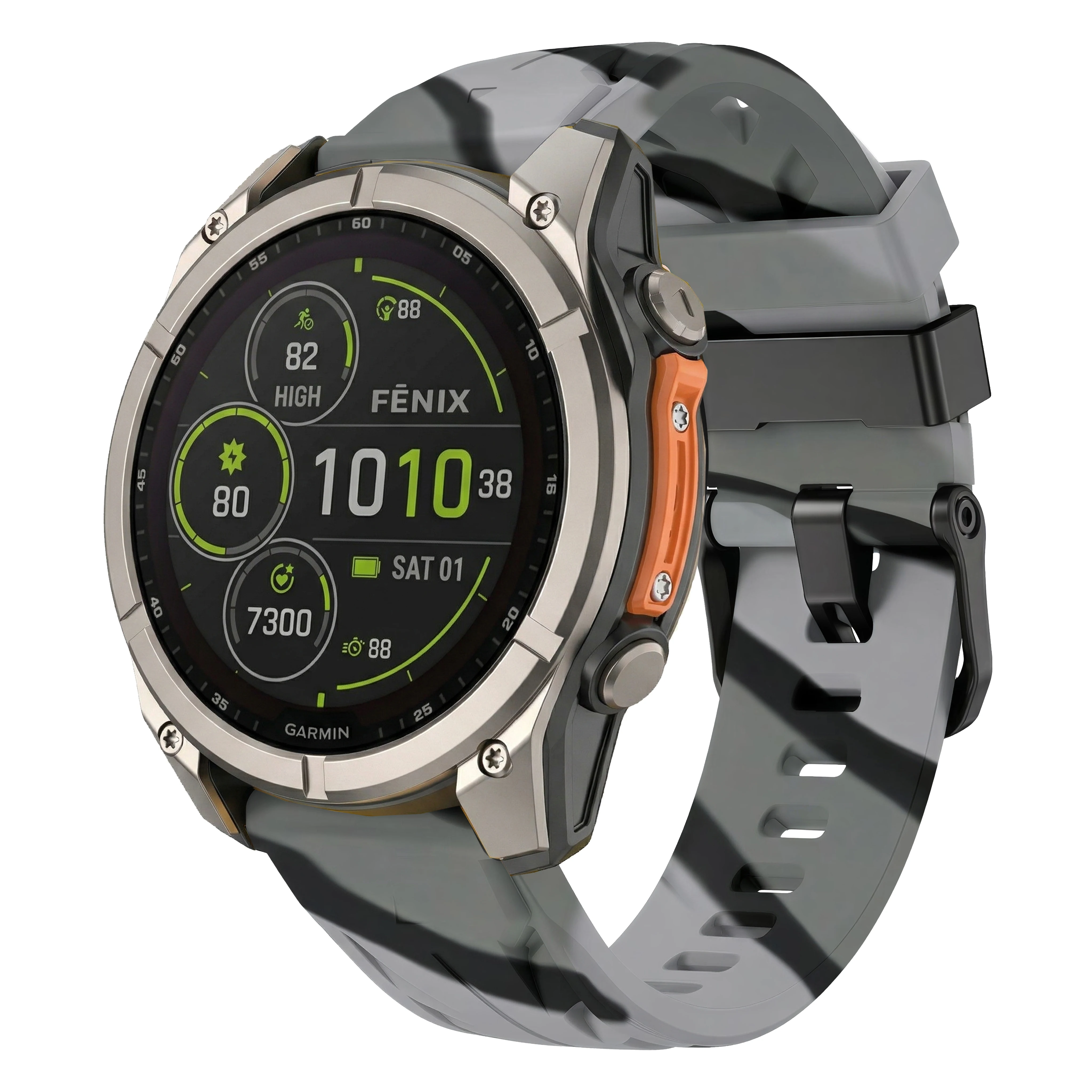 Фото Силиконовый спортивный ремешок QuickFit 22 мм 26 мм для Garmin Fenix 8 Pro 47 мм 51 мм, E 7, 7X, 6, 6X / Quatix / Tactix / D2 Mach 2 Pro / Epix №2