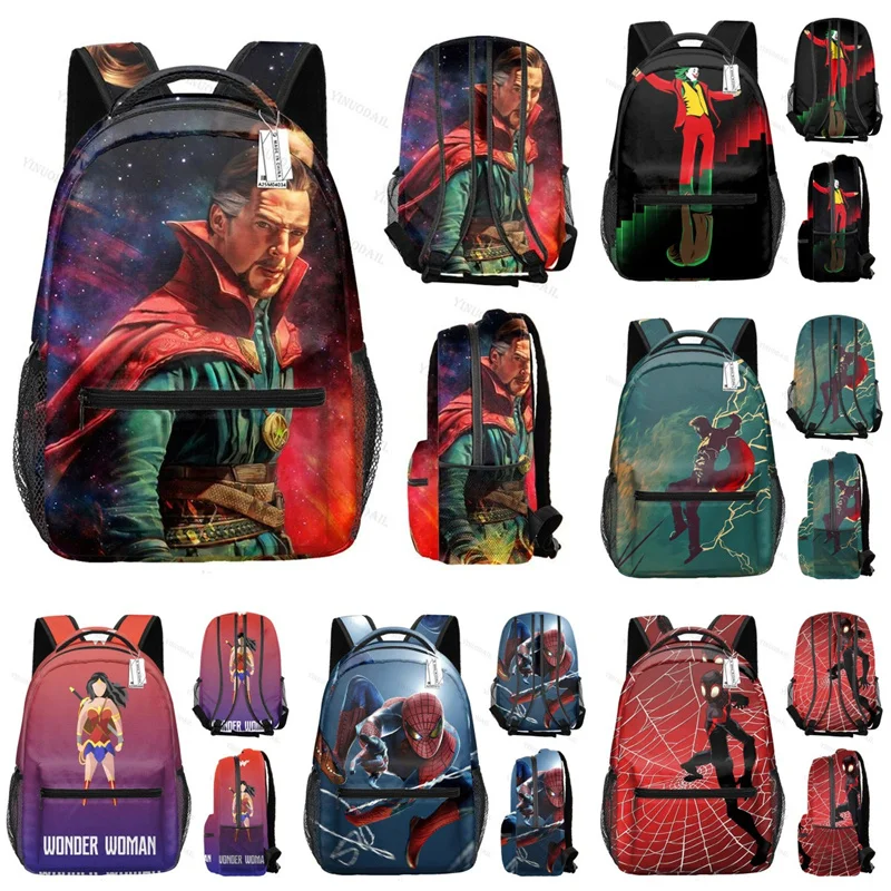 Школьные ранцы с доктором странным мстителем, Детский рюкзак для обучения, канцелярские принадлежности, Аниме фигурки Gwen, сумка для путешествий