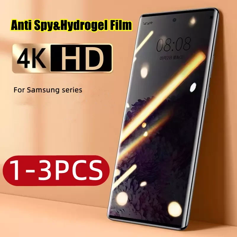 

1-3Pcs Anti-Spy Hydrogel Film for Samsung Galaxy S8 S9 S10 Plus S21 S22 Ultra S20 FE Note 20 Ultra Privacy Screen Protector