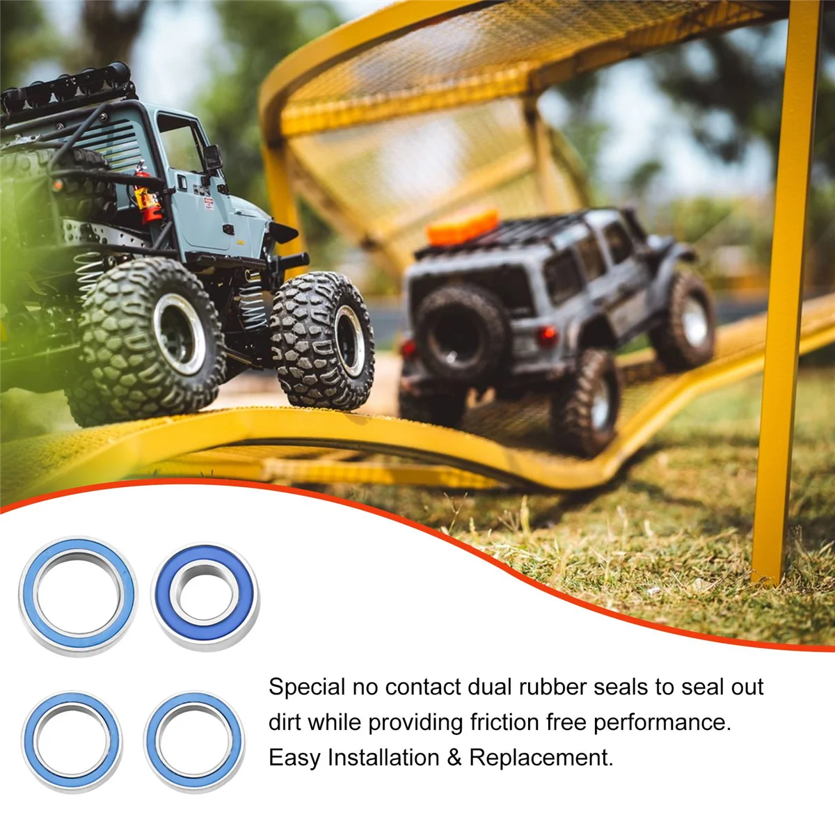 Комплект герметичных подшипников из 21 шт. для Traxxas Slash 4X4 VXL Rustler Stampede HQ727 Remo 1/10