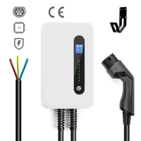 charging station cable 32a electric vehicle car charger evse wallbox wall mount type 2 cable iec 62196 2 level 2 240v 7 6kw