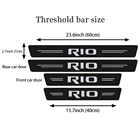 4 шт., водонепроницаемые наклейки на дверные пороги из углеродного волокна для Kia Ceed Rio Sportage R K3 K4 K5 Ceed Sorento Cerato Optima, автомобильные аксессуары