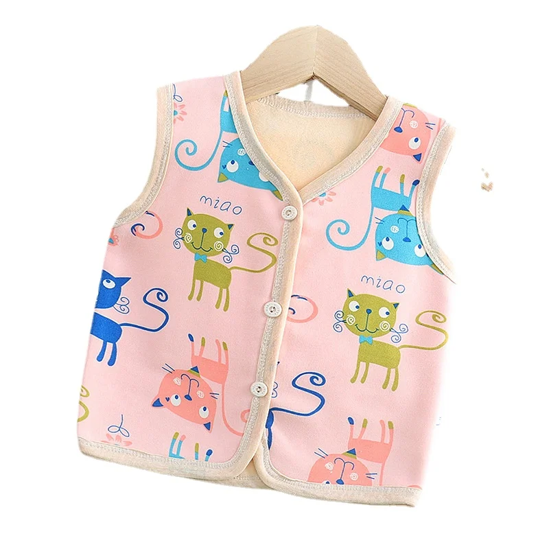 

Прямая продажа с фабрики, новое пальто с поясом для маленьких мальчиков и девочек, теплый детский жилет, утепленная куртка без рукавов, осен...