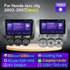 8G 128G Android 11 Fan DSP Автомагнитола видео мультимедийный плеер навигация GPS для HONDA JAZZ City 2002 2003 2004 2005 2006