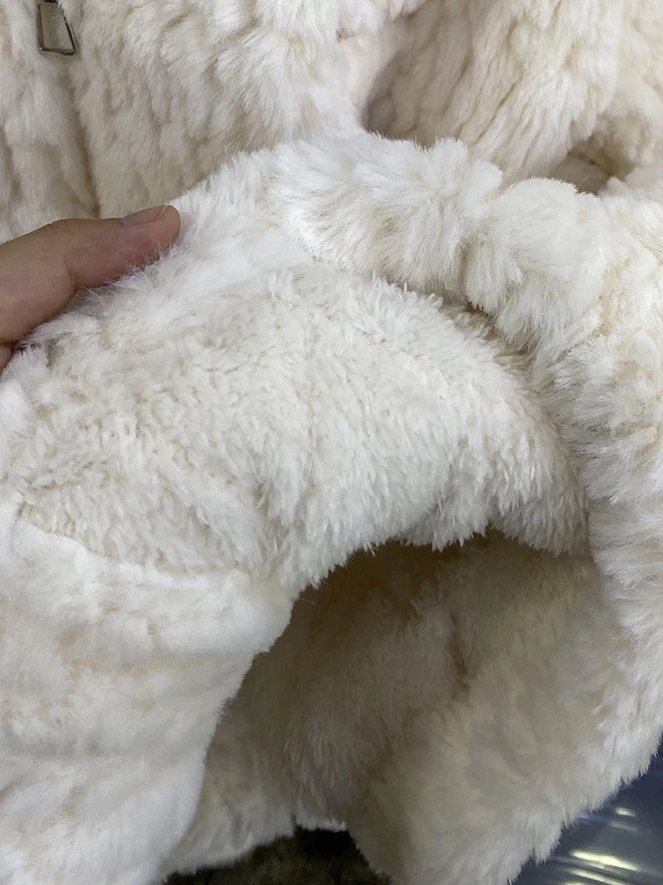 Женский кардиган из искусственного меха норки осень-зима 2024 новый толстый