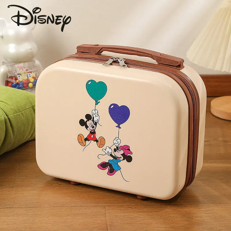 Disney Mickey New Travel Case Fashion High Quality Solid Color Handheld Makeup Bag Cartoon Short Distance Travel Storage Box
