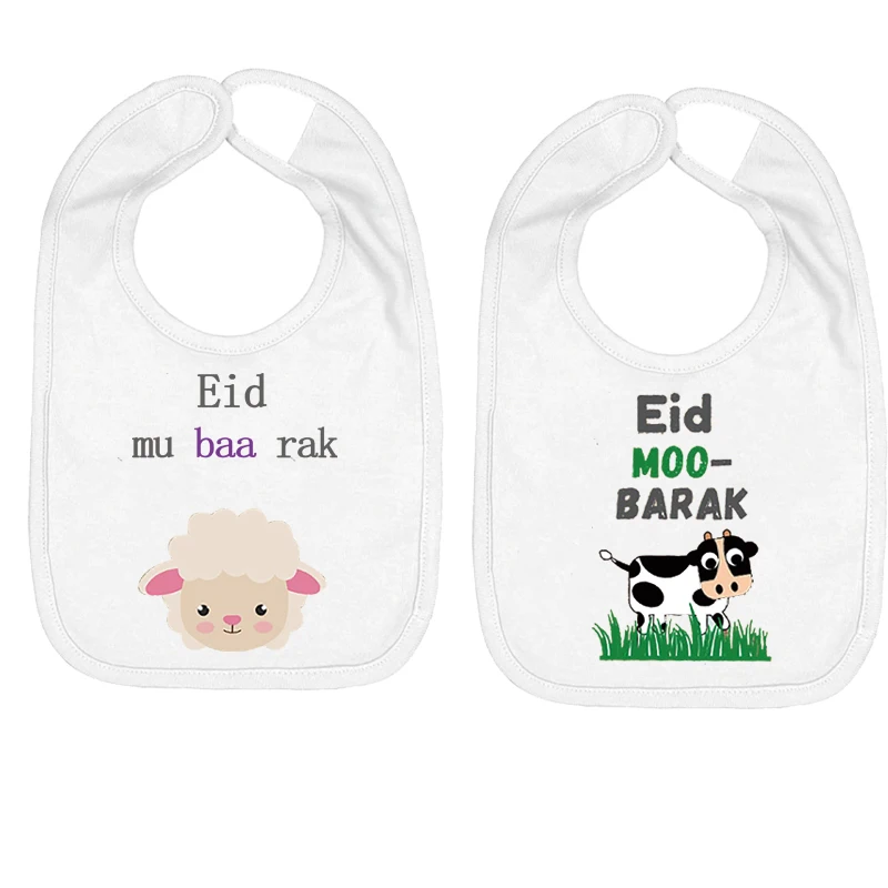 

Sheep cow Eid Mubarak boy girl bib Muslim Islamic Ramadan Kareem Iftar al-Adha Feast Of Sacrifice Meal dinner decoration gift