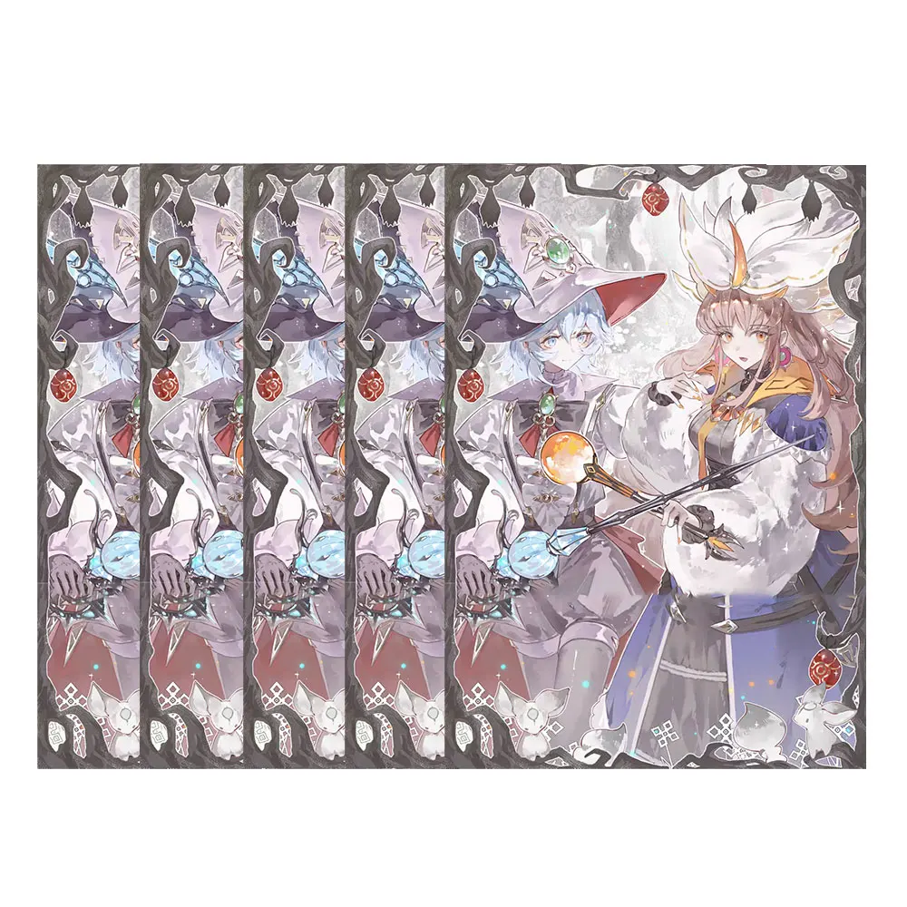 60 шт./упаковка карманы для Карт Yugioh Icejade Aegirine Rahn фигурка фотография