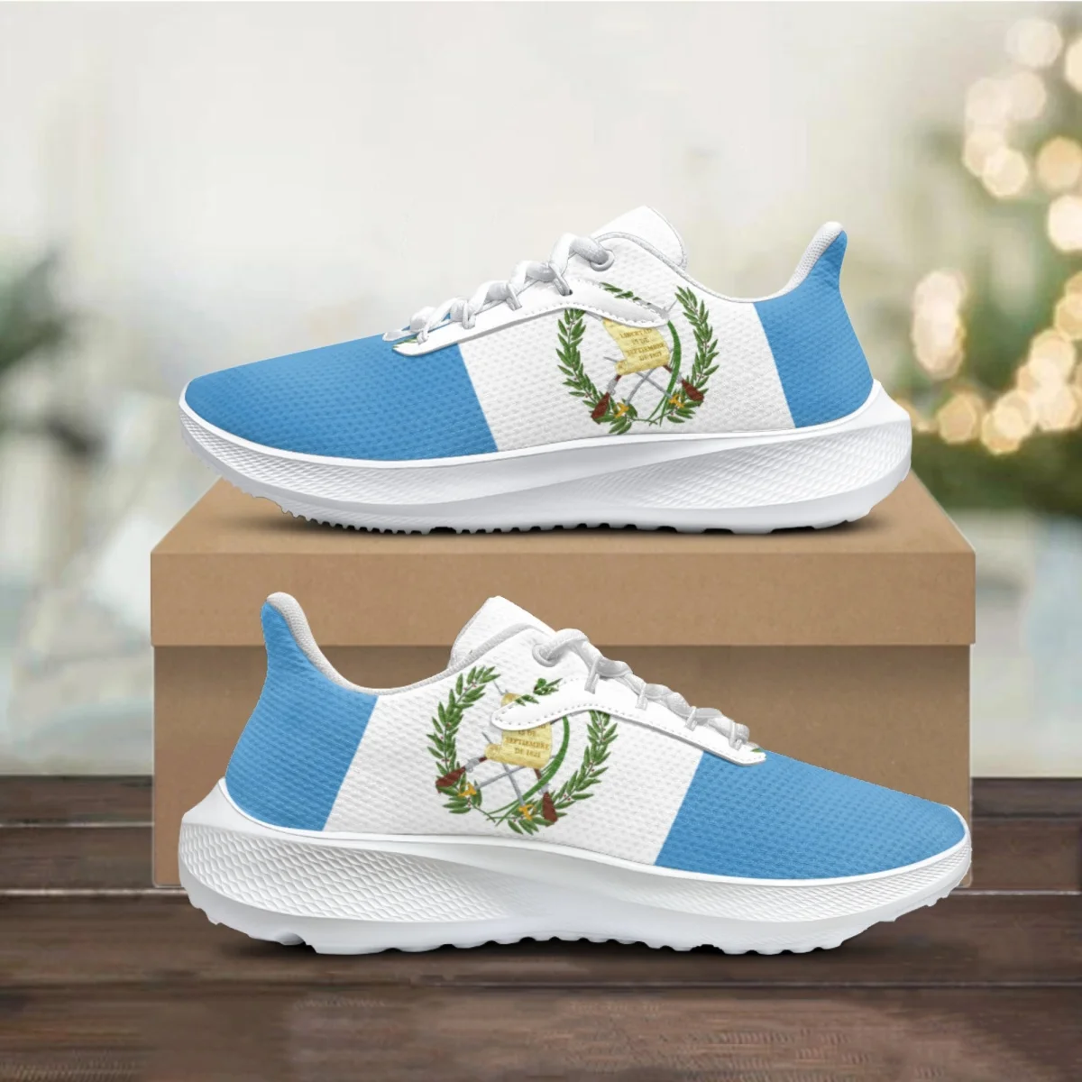 

Guatemala Flag Designer Sneakers Breathable Non-slip Casual Ladies Flat Walking Shoes Lace Up Students Teens Footwear Drop Ship