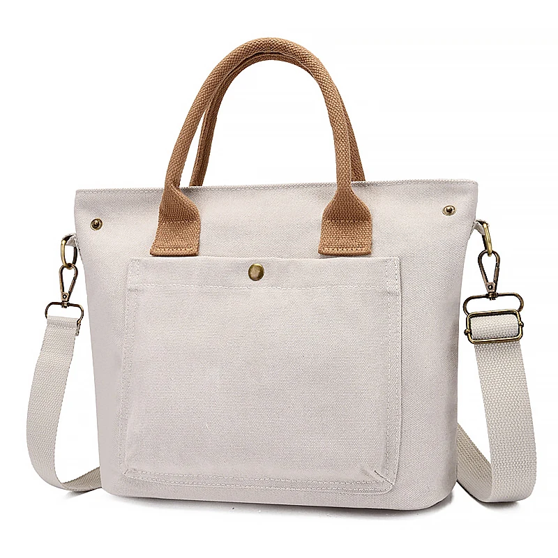 

Fashion Women's The Tote Bag Large Capacity Canvas Women's Handbag 2023 New Ladies Canvas Bags with Zipper Shopping Bag