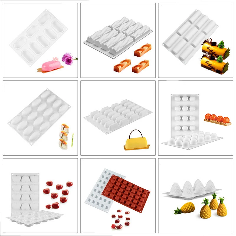 

Heart Soap Mold Silicone Flower More Shaped Mould Cake Decoration Baking Diy Aromatherapy Handmade Making Loaf Plaster Molds