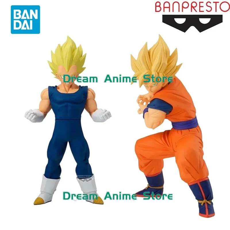 Фото Bandai оригинальная аниме-фигурка Dragon Ball Z Grandista Son Goku Vegeta IV Super Saiyan, экшн-фигурка, игрушки для детей, подарок №1