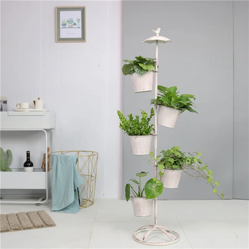 

Nordic Style Wrought Iron Plant Stands Indoor Vintage Rack for Plants Umbrella Stand Balcony Gardening Succulent Ornaments