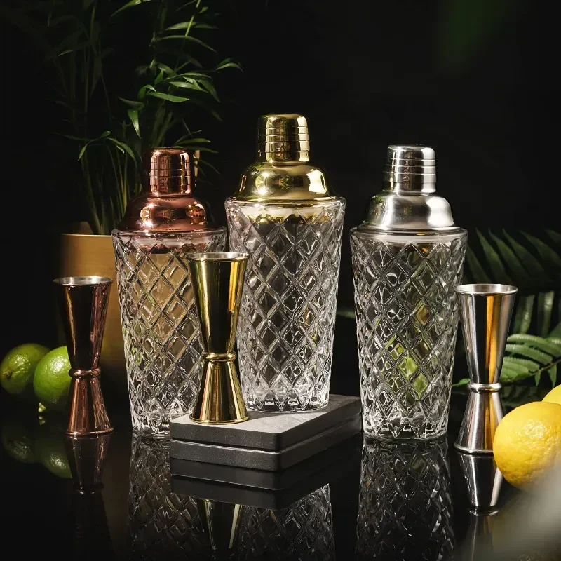 

Шейкер для коктейлей Mocktail, 13 унций мартини со стеклянной металлической крышкой