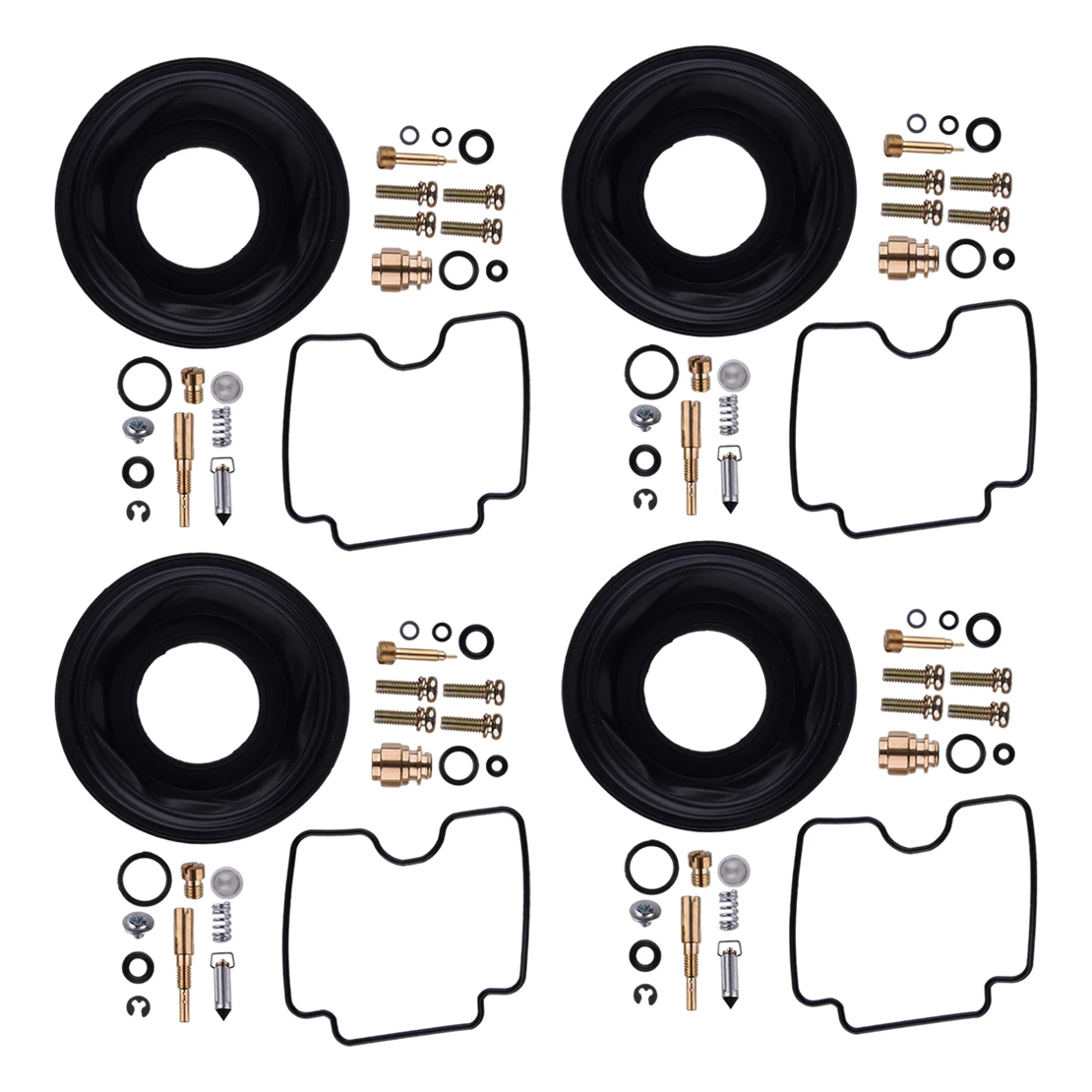 

Мотоциклетный карбюратор, 4 комплекта, Ремонтный комплект для Yamaha FZS1000 FAZER FZ-1 2005 2004 2003 2002 2001