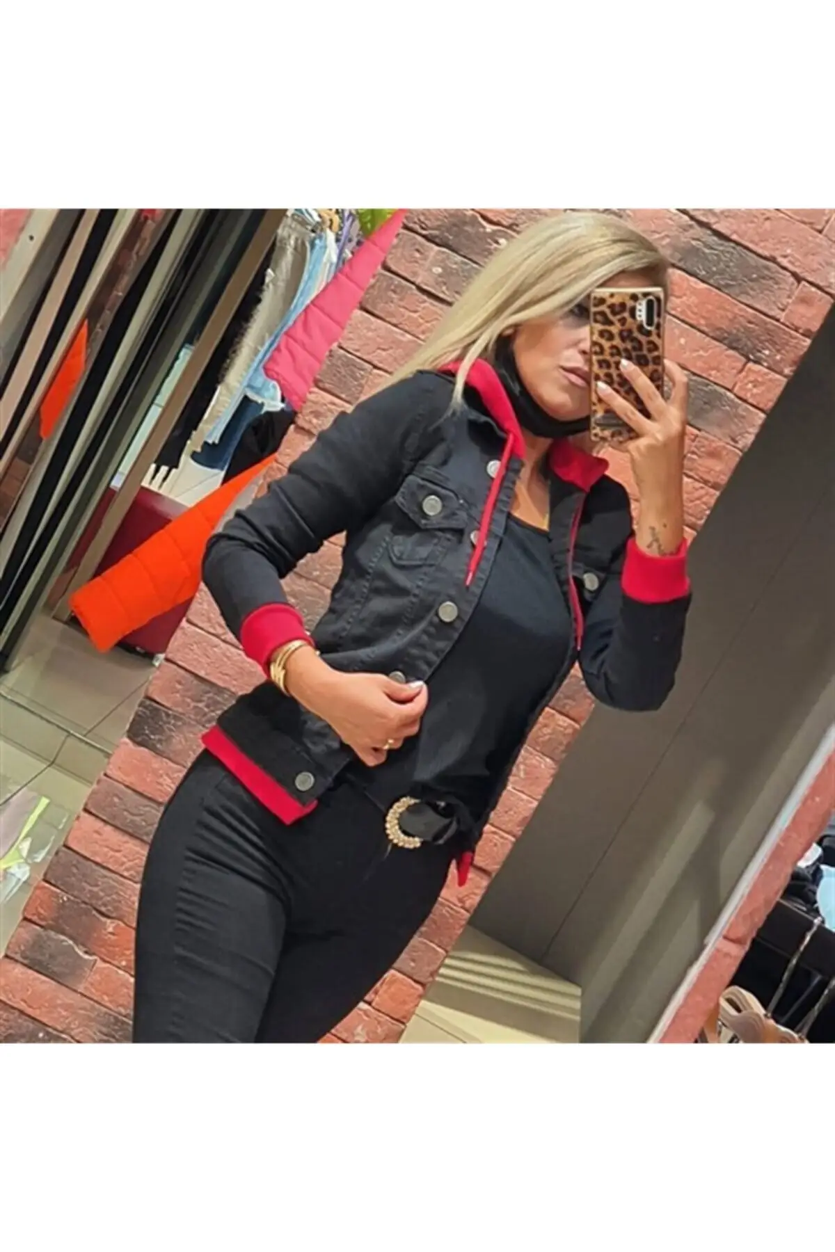 

Women's Fashion Denim Jacket Coat Hooded Jeans Jacket