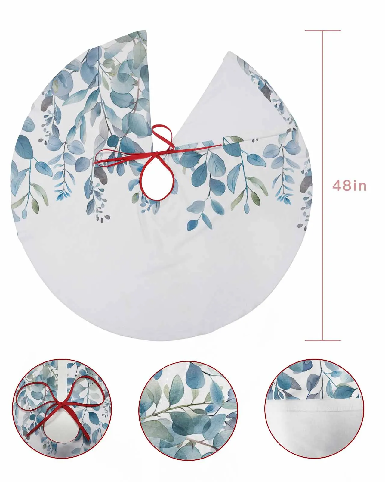 Эвкалипт с голубыми листьями растение Рождественская елка креативное украшение