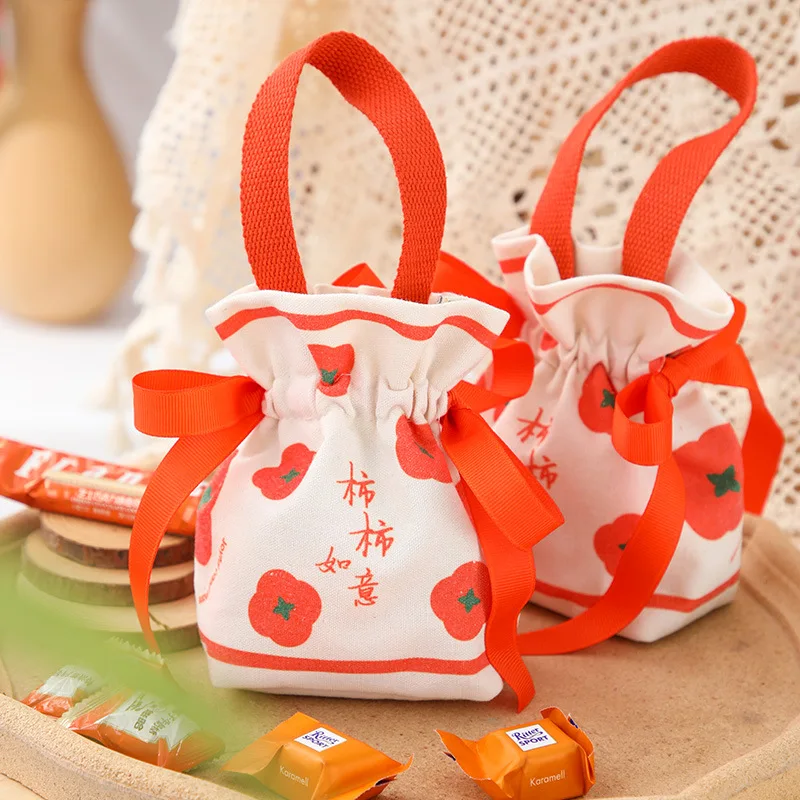 

30pcs Cotton Gift Bag with Handle Drawstring Bags for Candy Box Cosmetic Packaging Canvas Bag Wedding Favors Baby Party Supplies