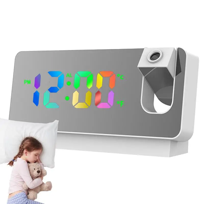 Часы-проектор с USB-зарядкой 180 дюйма