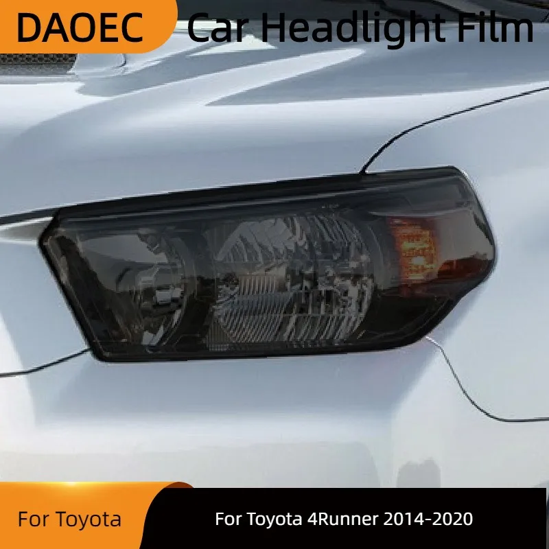 

Защитная затеняющая пленка для автомобильных фар Toyota 4runner 2014-2020, дымчато-черная прозрачная наклейка из ТПУ, аксессуары
