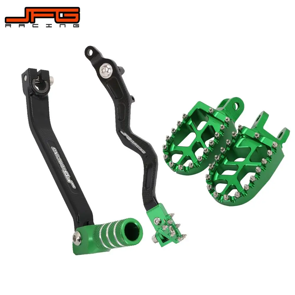 

Motorcycle CNC Footpegs Foot Pegs Brake Pedal Shift Lever For Kawasaki KLX250 KLX 250 2006-2020