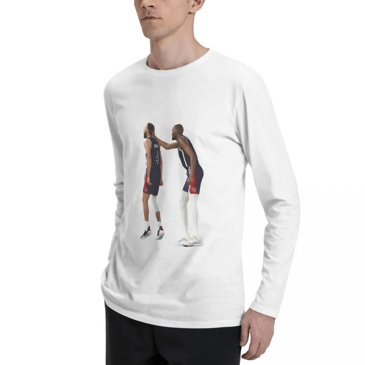 Лидер продаж футболка из высококачественного хлопка с длинным рукавом для