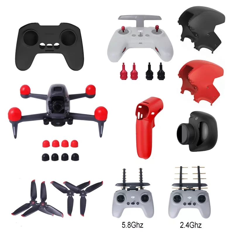 

FPV Drone Goggles V2 Accessories 5328S Propellers Motor Cover Controller Protective Case Joystick Lens Cap Battery Bag