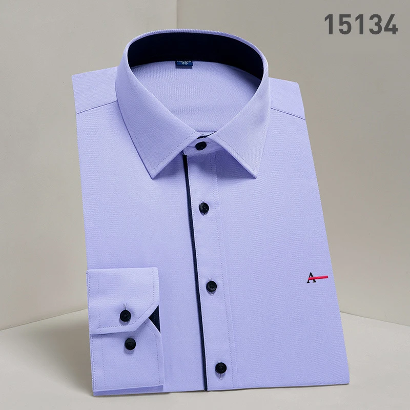 2022 nova tamanho grande dos homens magro camisa casual camisa de manga comprida dos homens de negócios