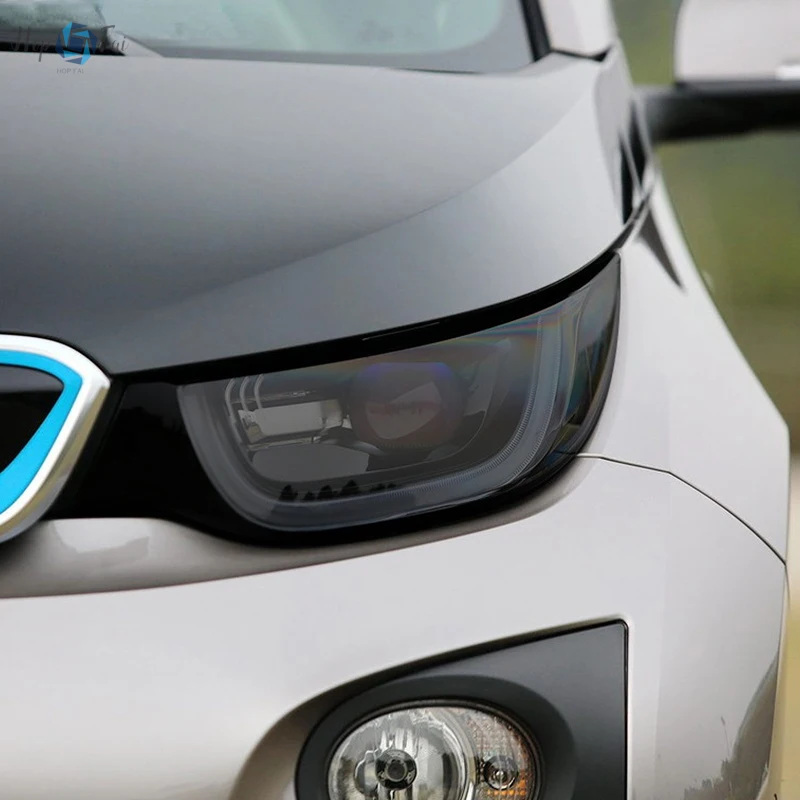 2 шт. Защитная пленка для автомобильных фар дымчатый черный Оттенок Виниловая